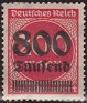 Germany 1923 Numbers 800th - 200M Red Scott 263